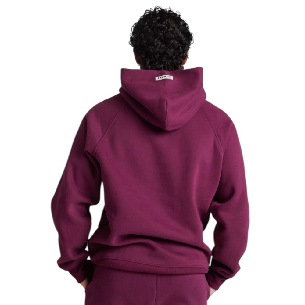 NWT COMFRT Tranquil Limited Edition Plum Hoodie Sweatshirt Size Small - Picture 2 of 4